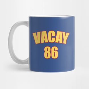 Vacay 86 Yellow Blue Generic Logo Game Grumps Meme Mug